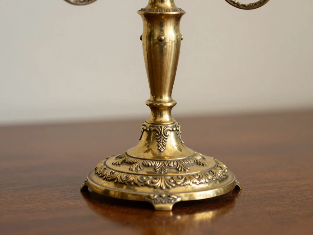 Qualtrexoevorlox elegant brass candle holder