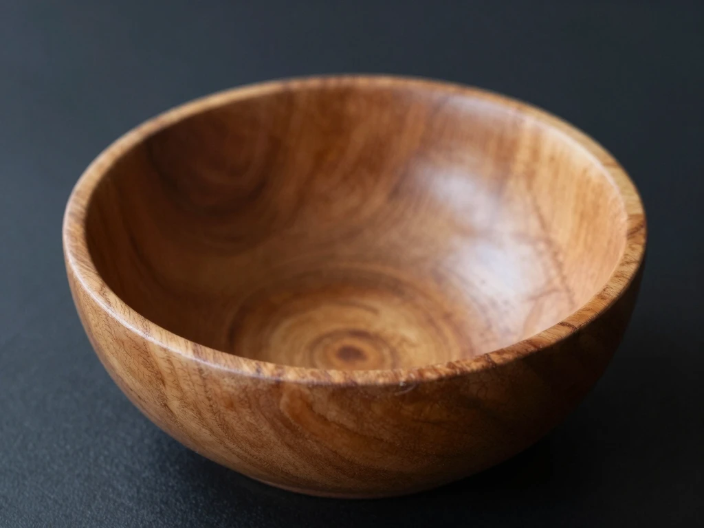 Qualtrexoevorlox wooden decorative bowl with natural grain