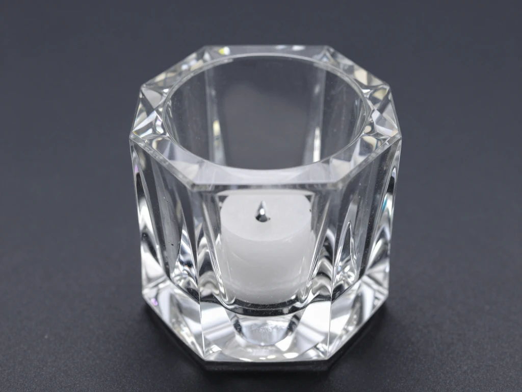 Qualtrexoevorlox crystal pillar candle holder